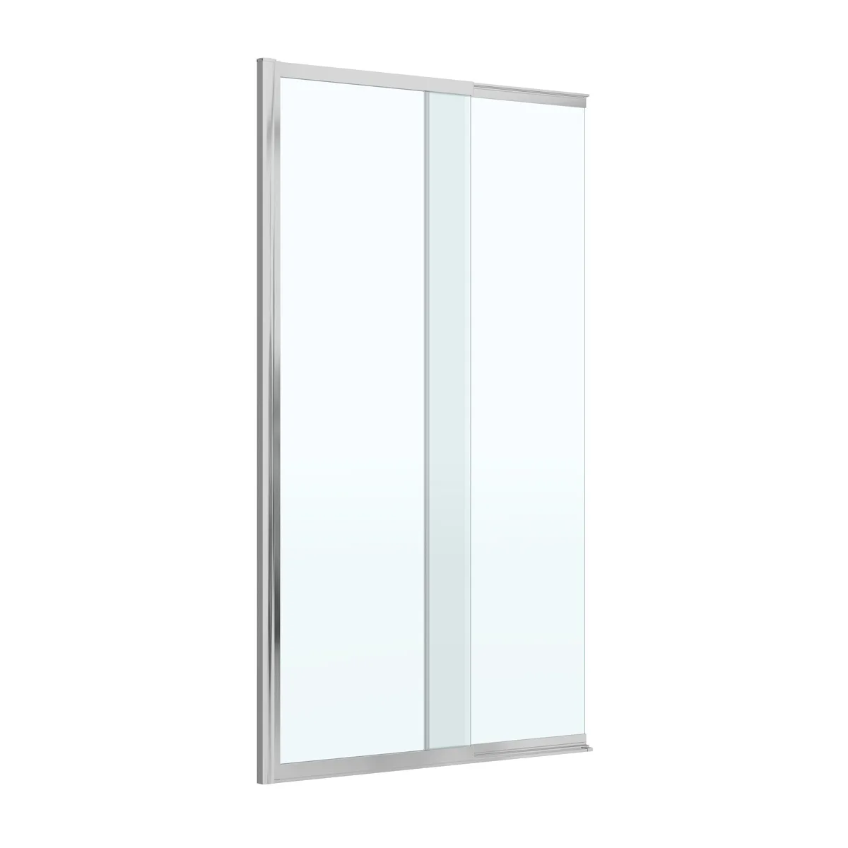 Шторка на ванну Cezares Движение (Slider) SLIDER-FIX-VF-11-90/150-C-Cr профиль хром, стекло прозрачное