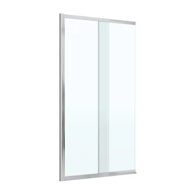 Шторка на ванну Cezares Движение (Slider) SLIDER-FIX-VF-11-90/150-C-Cr профиль хром, стекло прозрачное
