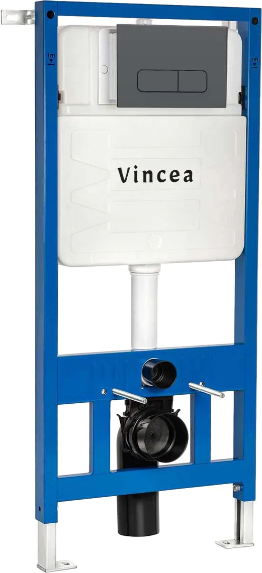 Комплект Инсталляция Vincea VIS-601 + Кнопка VFP-002GM цвет вороненая сталь