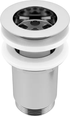 Выпуск для раковины Wellsee Drainage System 182144000 с переливом, хром