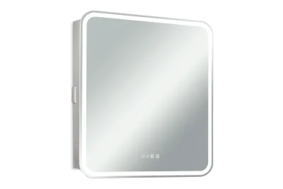 Зеркало-шкаф Silver Mirrors 80х70 L с подсветкой, белое