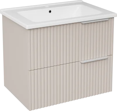 Тумба с раковиной STWORKI Хаммель 65 бежевая