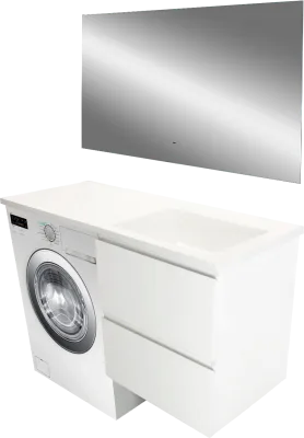Мебель для ванной комнаты Эстет Dallas Luxe 140 R подвесная, 2 ящика, зеркало DIWO Элиста