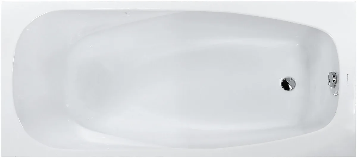 Акриловая ванна Vagnerplast Aronia 170x75 см, пристенная, белая, с каркасом