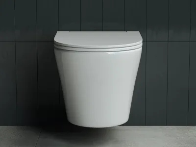 Комплект 3 в 1 Унитаз подвесной Ceramicanova Форма (Forma) CN3011 + Инсталляция STWORKI 510162 + Кнопка Хельсинки 500471 цвет матовый черный