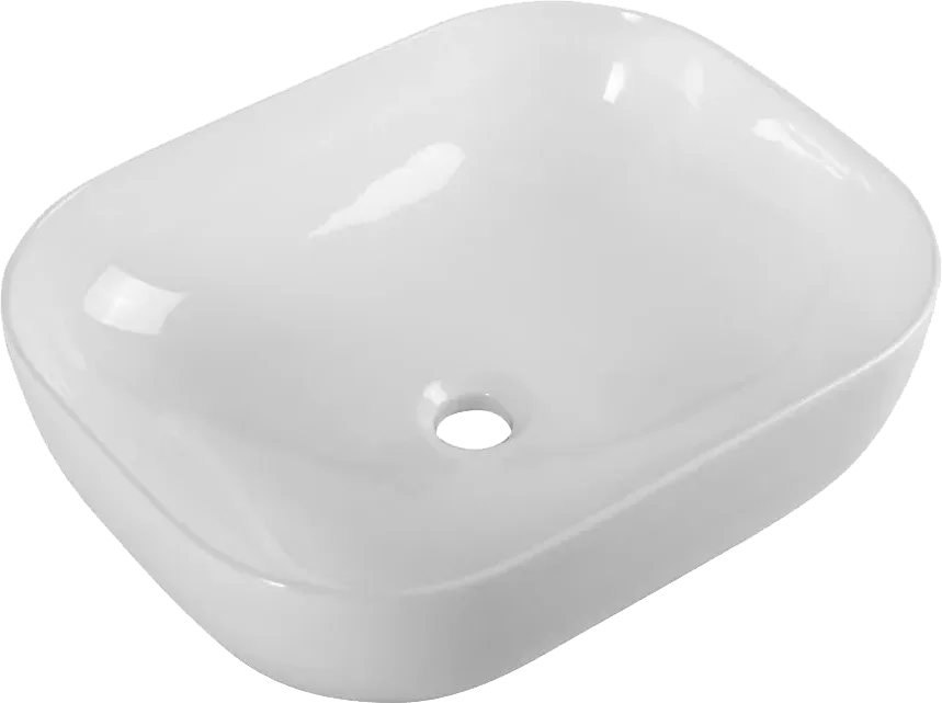 Накладная раковина BelBagno BB1302 50 белая, прямоугольная, фаянс