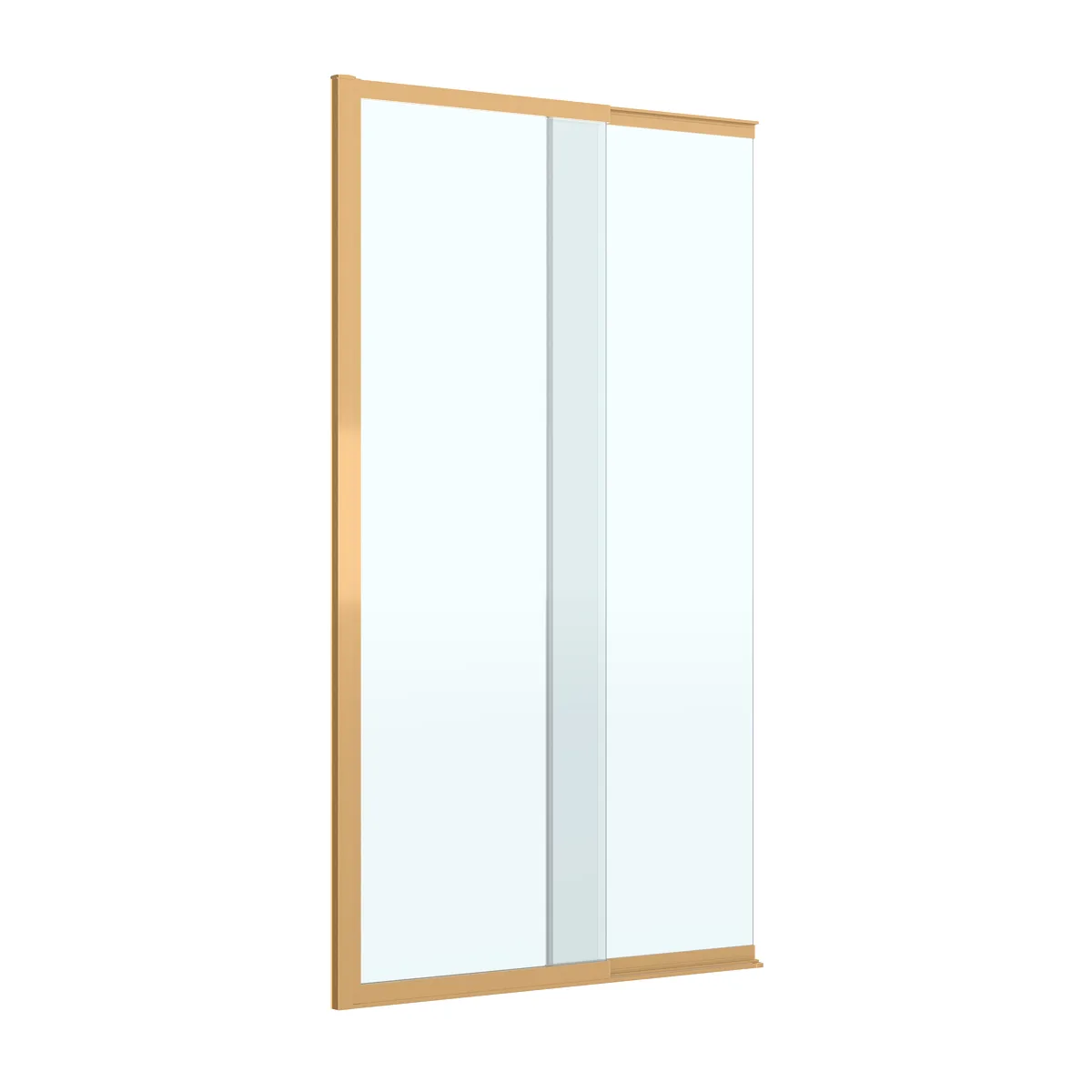 Шторка на ванну Cezares Движение (Slider) SLIDER-FIX-VF-11-90/150-C-BORO профиль золото, стекло прозрачное
