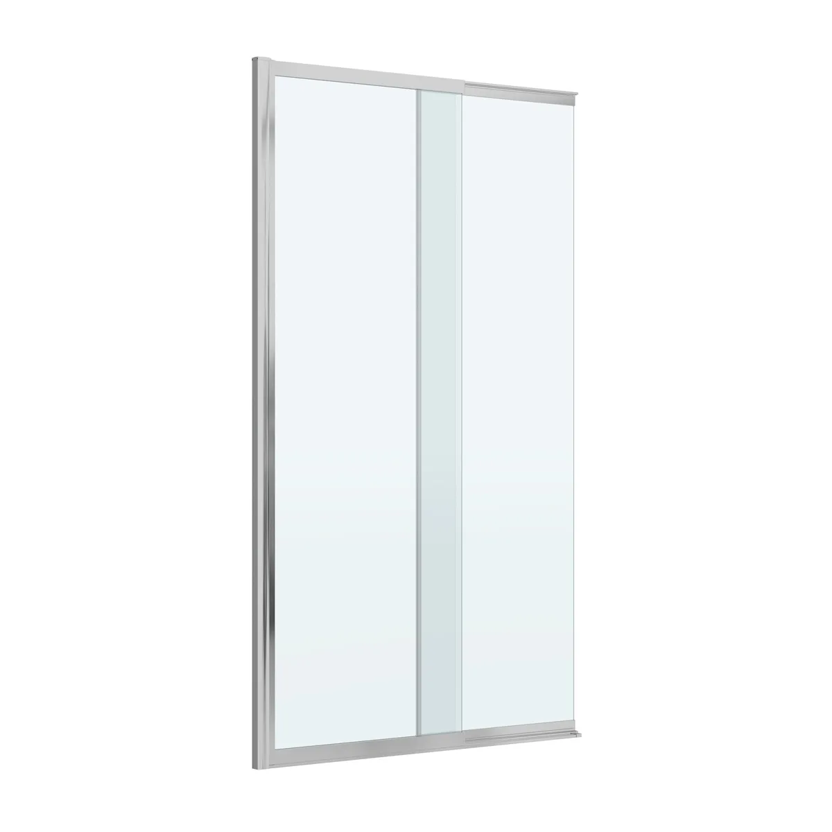 Шторка на ванну Cezares Движение (Slider) SLIDER-FIX-VF-11-100/150-C-Cr профиль хром, стекло прозрачное
