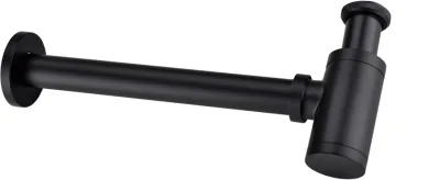 Сифон для раковины Boheme Black 609-B 32 мм, бутылочный, черный