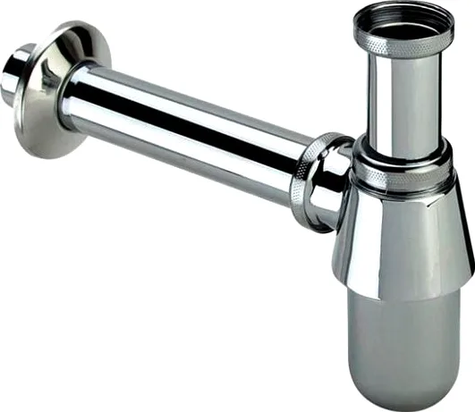 Сифон для раковины SantiLine SL-113 32 мм, бутылочный, глянцевый хром