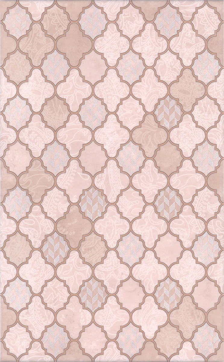Декор KERAMA MARAZZI Фоскари OP\B22\6333 глянцевый, 25x40 розовый