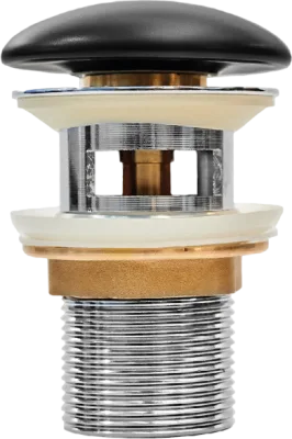 Донный клапан для раковины IDDIS Оптима Хоум (Optima Home) OPHBM0Wi88 с переливом, матовый черный