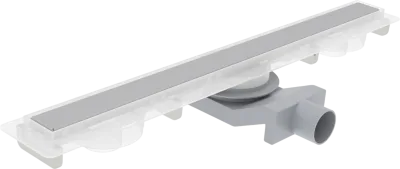 Душевой трап (лоток) Plumberia Selection PSM Modular PSM100MT 100 см, решетка матовая нержавеющая сталь, с сифоном, под плитку