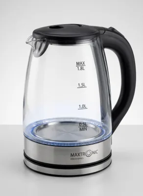 Электрочайник MAXTRONIC 1,8л 1800Вт MAX-403 стекл LED подсветка *12