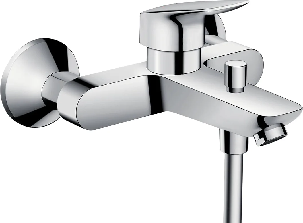 Смеситель для ванны с душем Hansgrohe Logis 71400000 глянцевый хром, латунь, современный