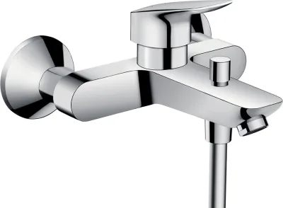 Смеситель для ванны с душем Hansgrohe Logis 71400000 глянцевый хром, латунь, современный