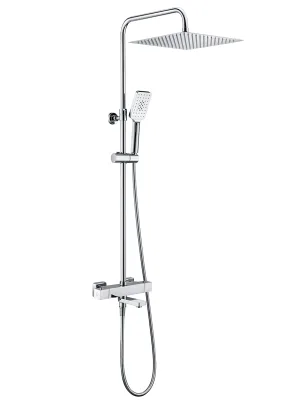 Душевая стойка Wasserkraft Exter A19901Thermo со смесителем, с термостатом, хром