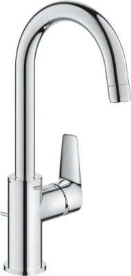 Смеситель для раковины Grohe BauEdge 23760001 с ограничителем температуры, хром