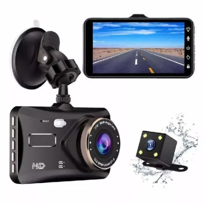 Авто-видеорегистратор T681TP с 2-мя камерами (сенсорный экран IPS) FullHD
