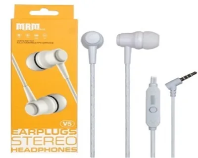 NEW Наушники проводные с микрофоном MRM V5 grey (10pcs)