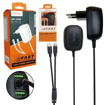 Сетевой блок питания 3.0A 62AC 1USB + PD с выходом Type-C 20W