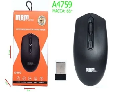 NEW Мышь беспроводная MRMpower G002 Black