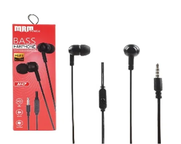 NEW Наушники проводные с микрофоном MRM A47 (Black) 10pcs