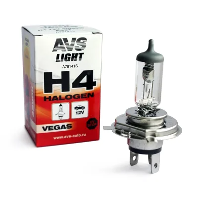NEW A78141S Галогенная лампа AVS Vegas H4.12V.60/55W.1шт.
