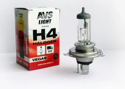 NEW A78142S Галогенная лампа AVS Vegas H4.24V.75/70W.1шт