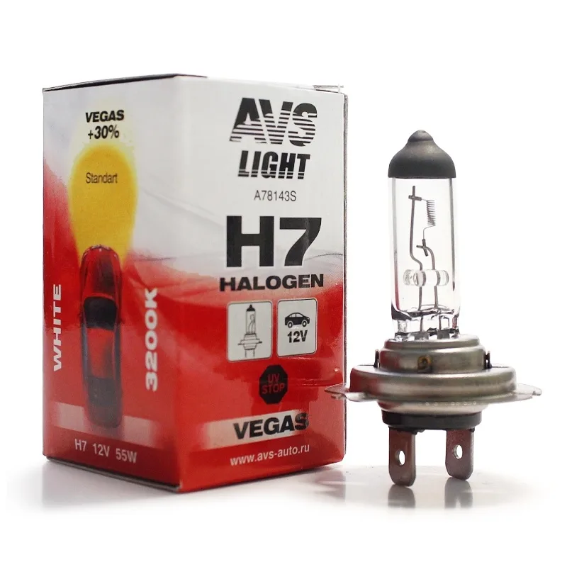 NEW A78143S Галогенная лампа AVS Vegas H7.12V.55W.1шт.