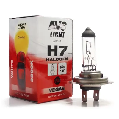 NEW A78143S Галогенная лампа AVS Vegas H7.12V.55W.1шт.