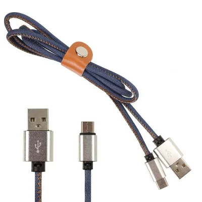 NEW Кабель USB V01 Jeans Lightning (Джинсовый) синий 20pcs