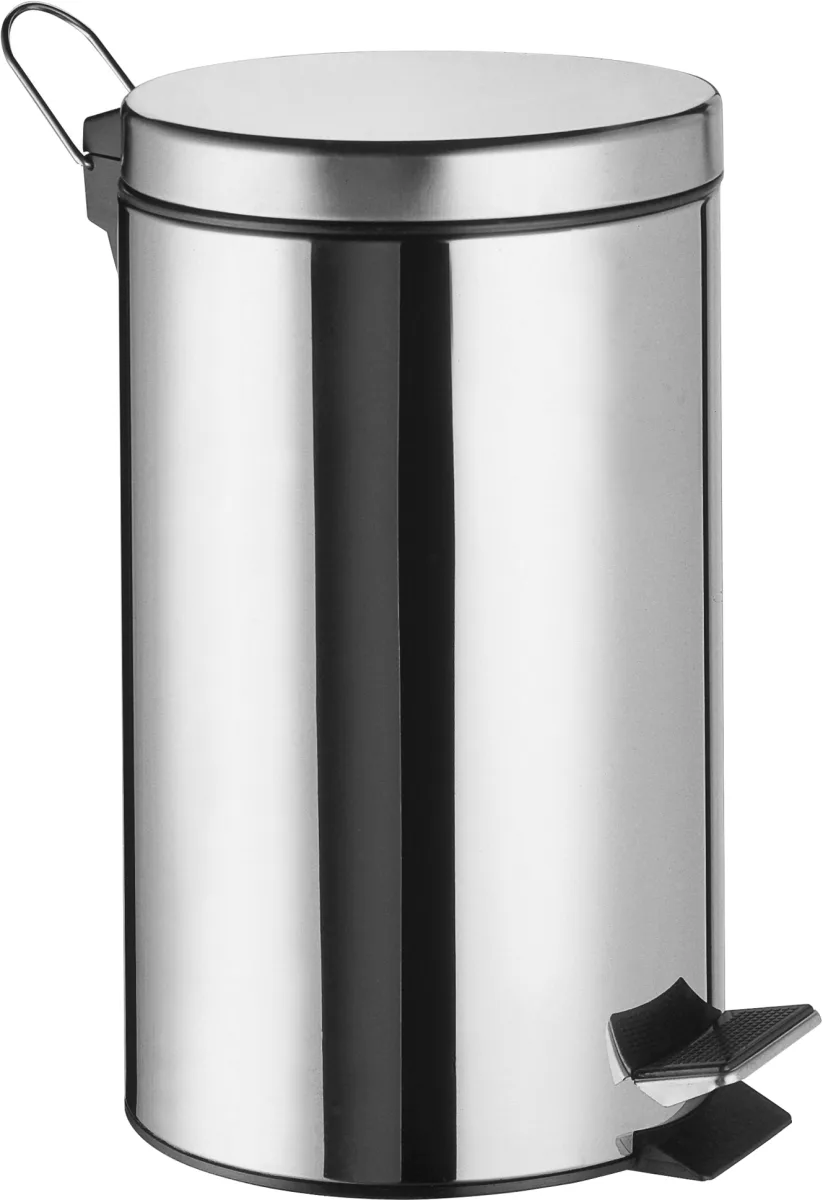 Мусорное ведро Wasserkraft K-635 5 л, для туалета, для кухни, глянцевый хром