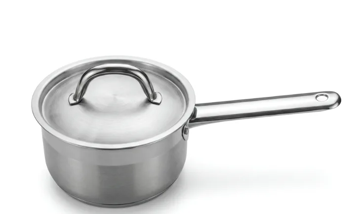 Сотейник 1,3л нерж.тройное дно d=140 h=85, ИНДУКЦИЯ, серия "Optima" LUXSTAHL
