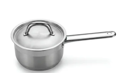 Сотейник 1,3л нерж.тройное дно d=140 h=85, ИНДУКЦИЯ, серия "Optima" LUXSTAHL