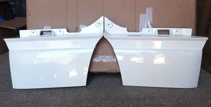 Накладка двери декоративная нижняя FAW J6 комплект 2 шт L+R (белый)
