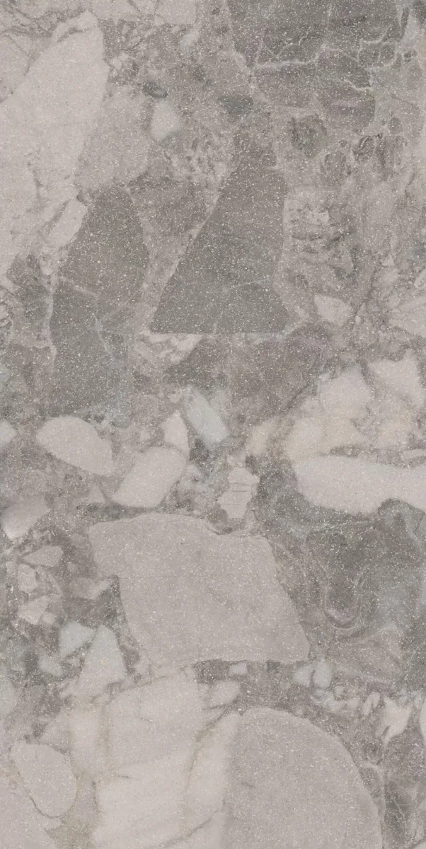 Керамическая плитка настенная KERAMA MARAZZI Рабат Стоун матовая, ректифицированная, серая