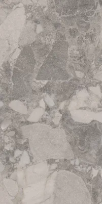 Керамическая плитка настенная KERAMA MARAZZI Рабат Стоун матовая, ректифицированная, серая
