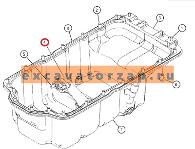 Трубка T410748 маслозаборная, аналог, Турция, двигателя PERKINS