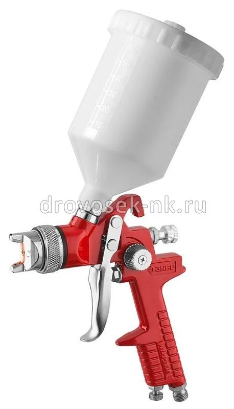 Краскопульт ЗУБР МХ 250" пневм верх бачок сопло 1,4мм 06563-1,4