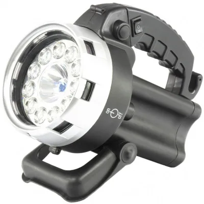 Фонарик акк.,галоген 25W,11 светод. Stern 90532