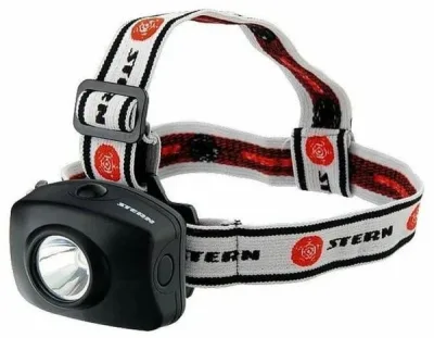 Фонарь налобный, 1 super LED, 3хААА// Stern 90564