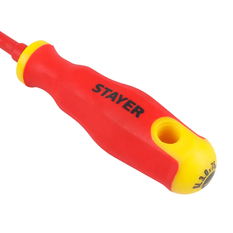 Отвертка диэлектрическая 1000Вт SL3,0*75мм STAYER 25141-03-07_z01