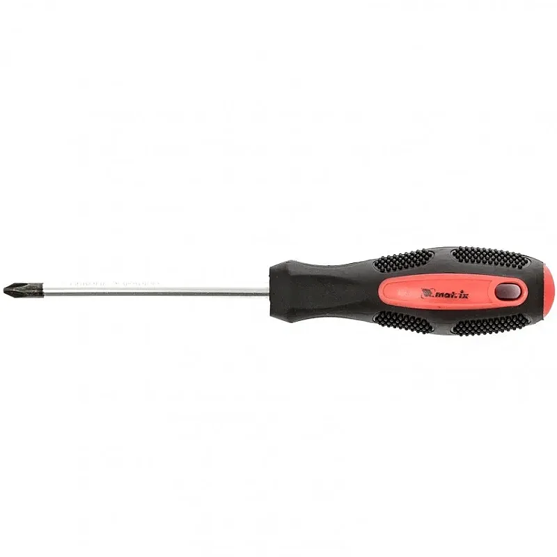 Отвертка Anti-Slip Ph2*100мм двухкомп. рук MATRIX 12248