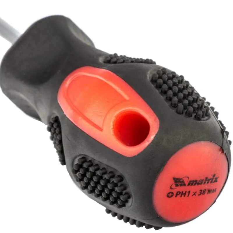 Отвертка Anti-Slip Ph1х38 мм двухком. рук. Matrix 12232