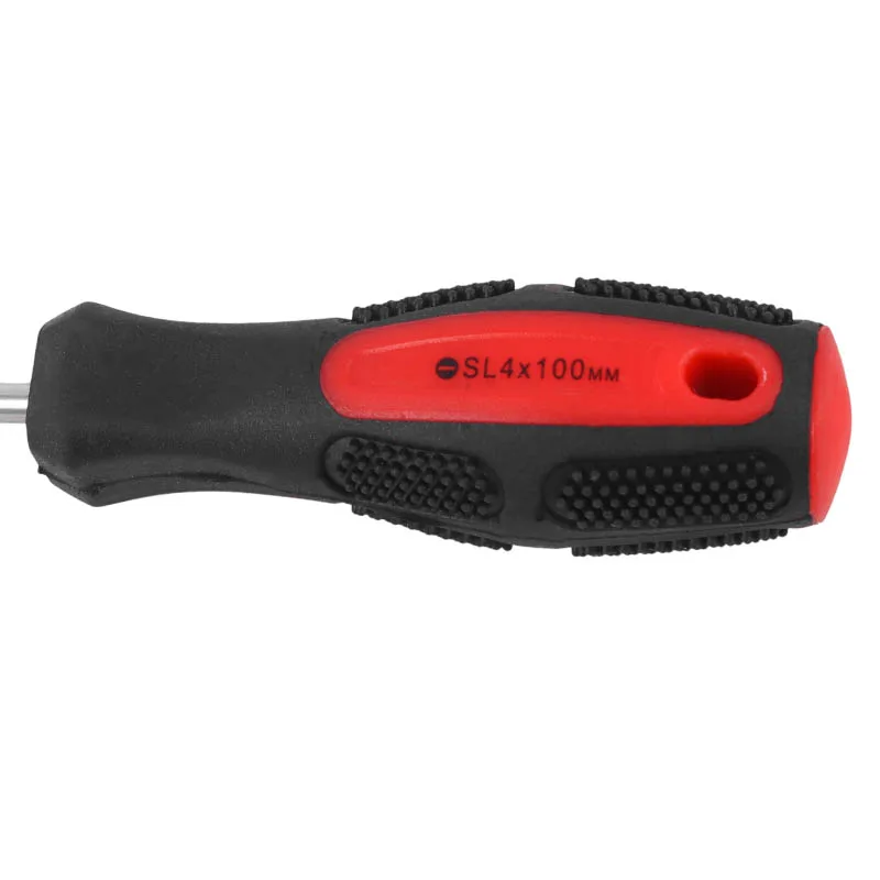 Отвертка Anti-Slip, SL4,0*100 мм, CrV,двухкомп. рукоятка MATRIX 12210