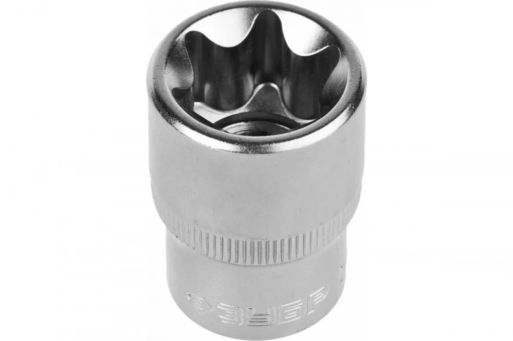Головка торцовая ЗУБР "МАСТЕР"(1/2"),Cr-V,E-TORX, E22 27719-22