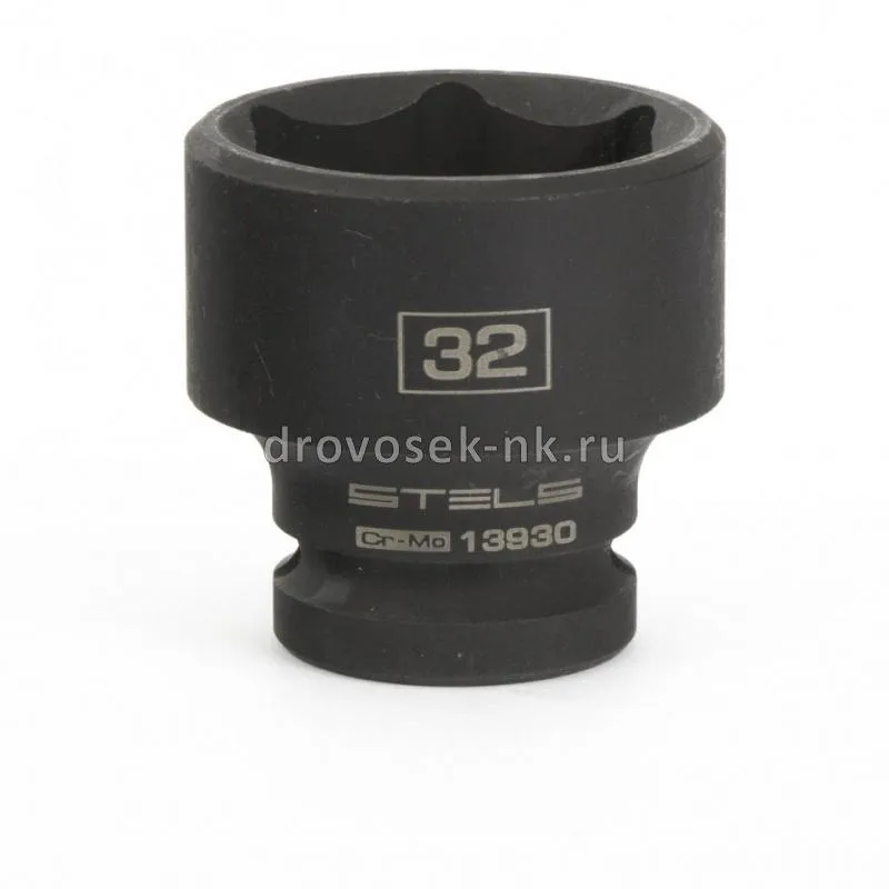 Головка ударная 32мм 1/2" 6-гр. CrMo Stels 13930