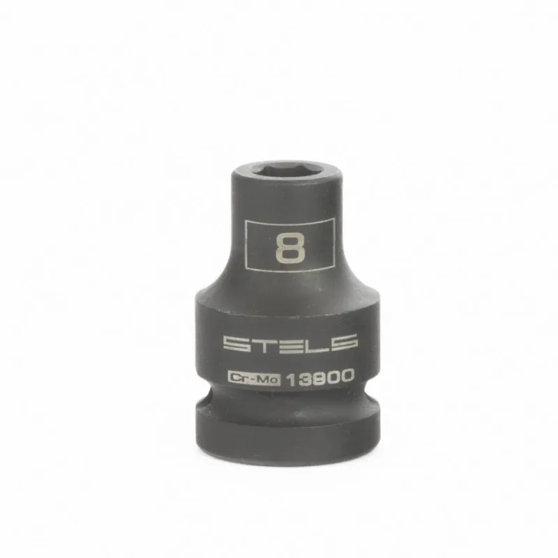 Головка ударная шестигранная 8мм 1/2" CrMo Stels 13900