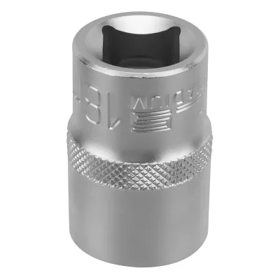 Головка торцевая 18мм, 6-гранная, CrV, под квадрат 1/2" STELS 13829